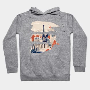 Paris Eiffel Tower France Travel Hoodie